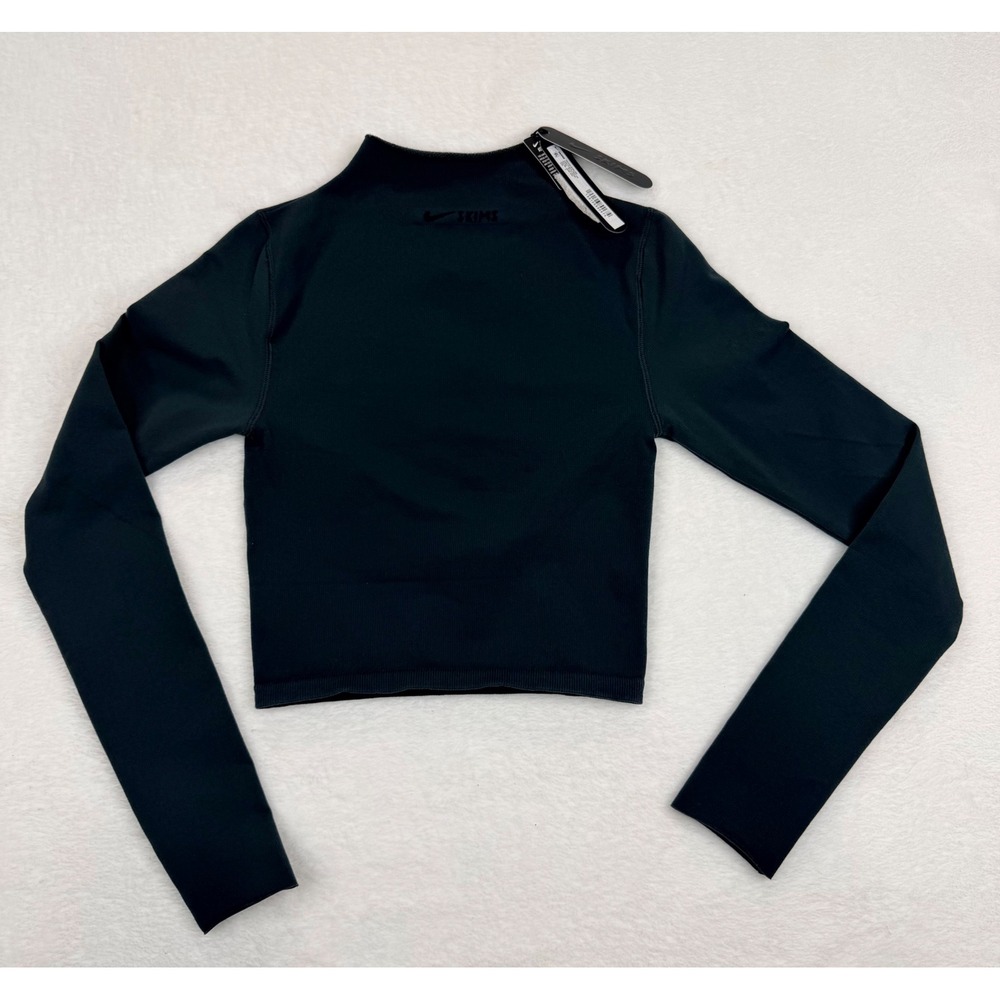 Nike x SKIMS Vintage Seamless Long Sleeve Crop Top Dark Teal TP-LST-7919W Small
